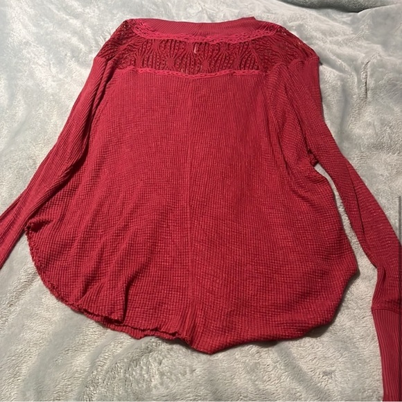 Free People Spring Valley Top Size XS Pink Lace - Picture 6 of 9